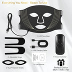 7-Color LED Silicone Facial Mask for Skin Rejuvenation