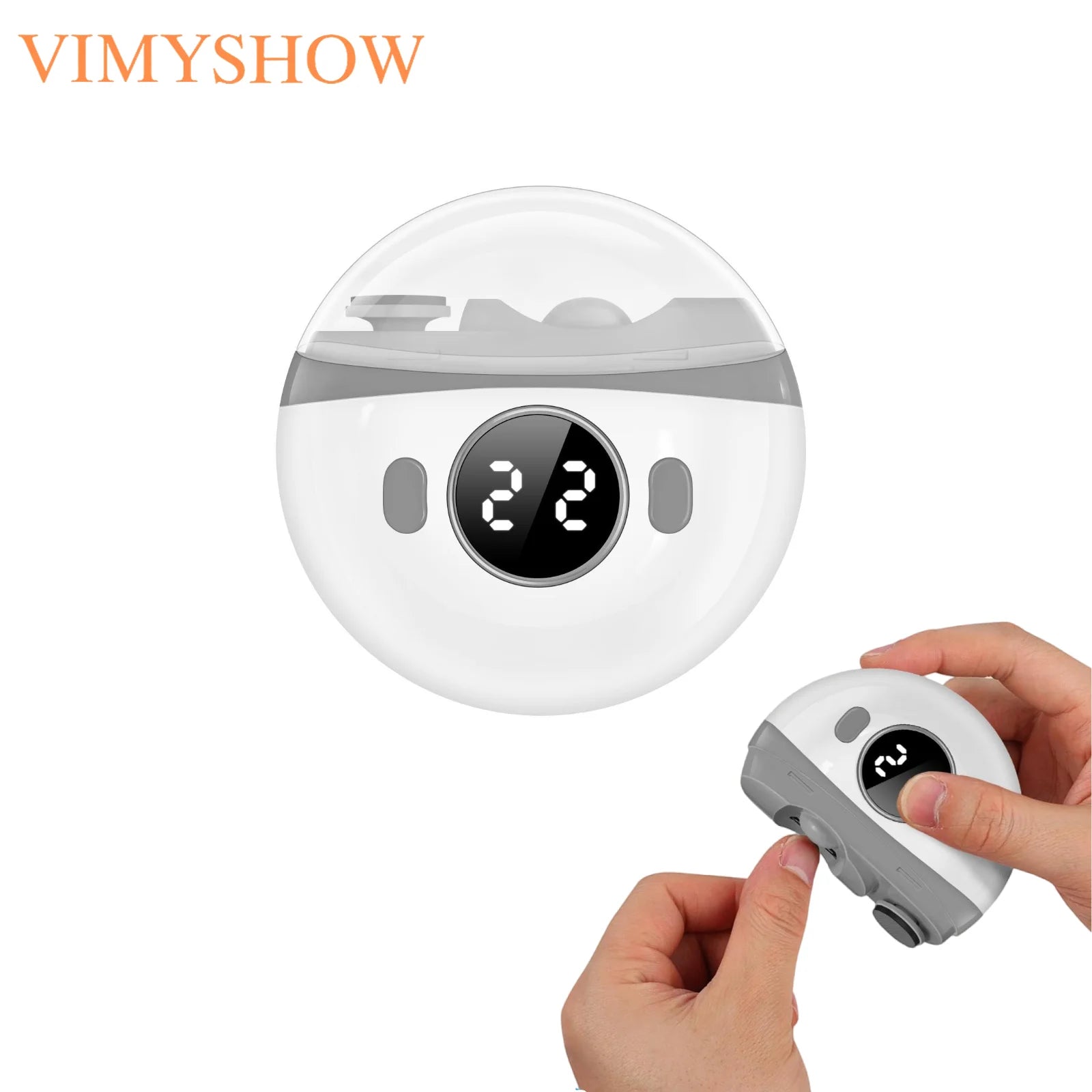 Electric Automatic Nail Clipper and Polisher with LED Light - 1