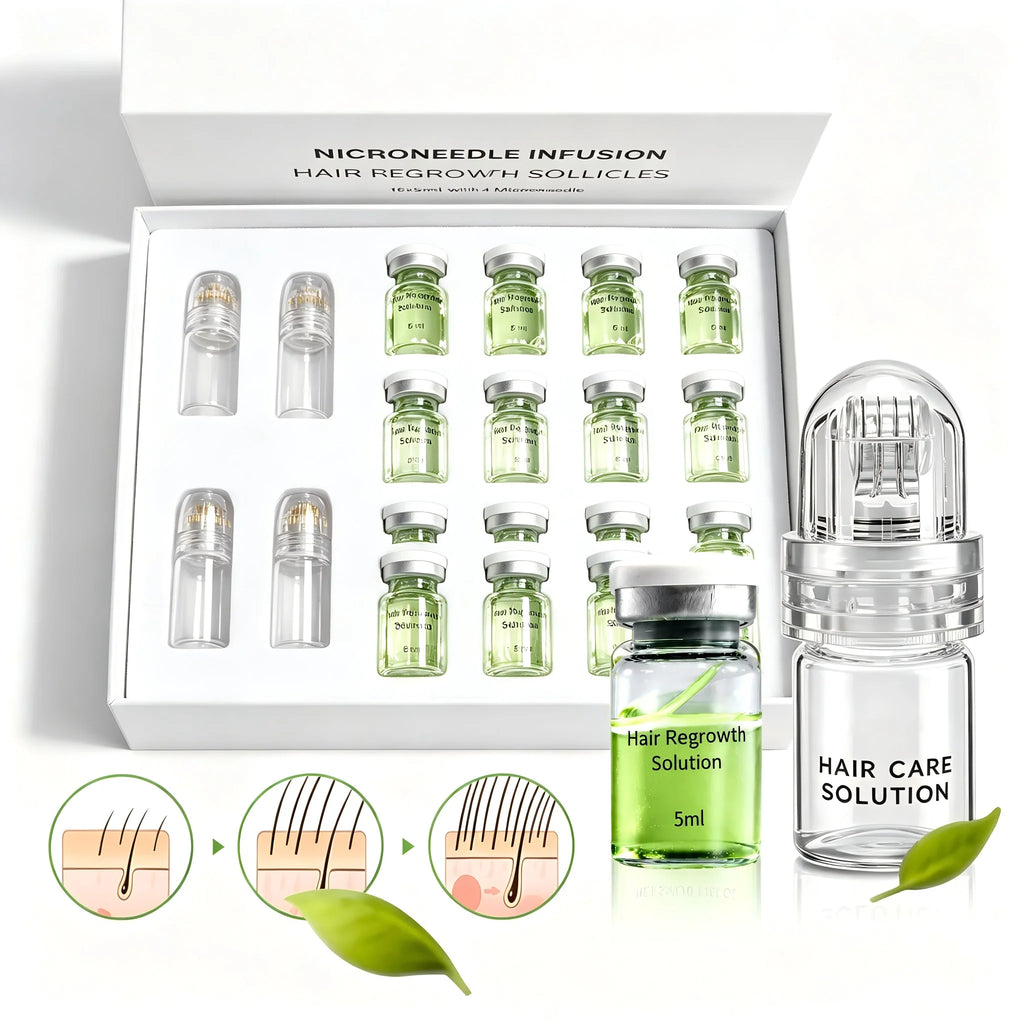 Microneedle Hair Regrowth and Scalp Nourishing Treatment Kit