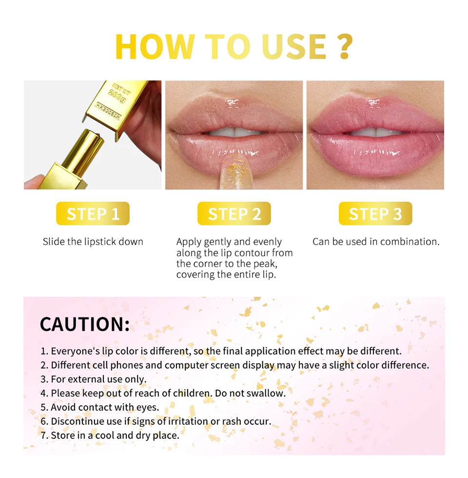 24K Gold Color-Changing Moisturizing Lip Balm - 16