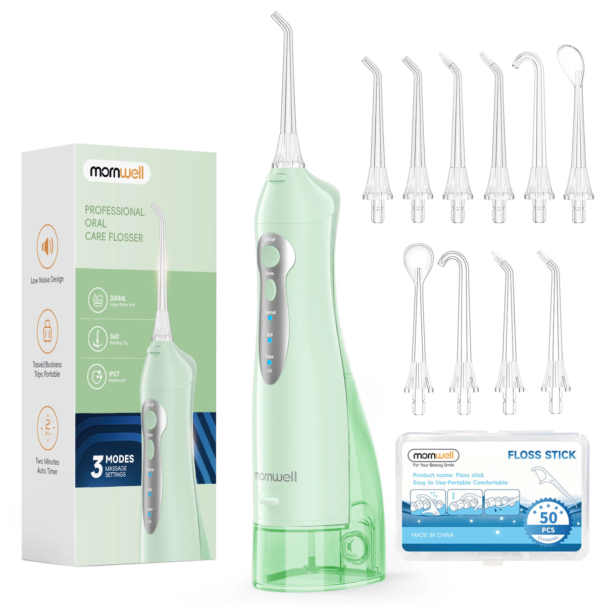 Portable Rechargeable Electric Water Flosser for Teeth Cleaning