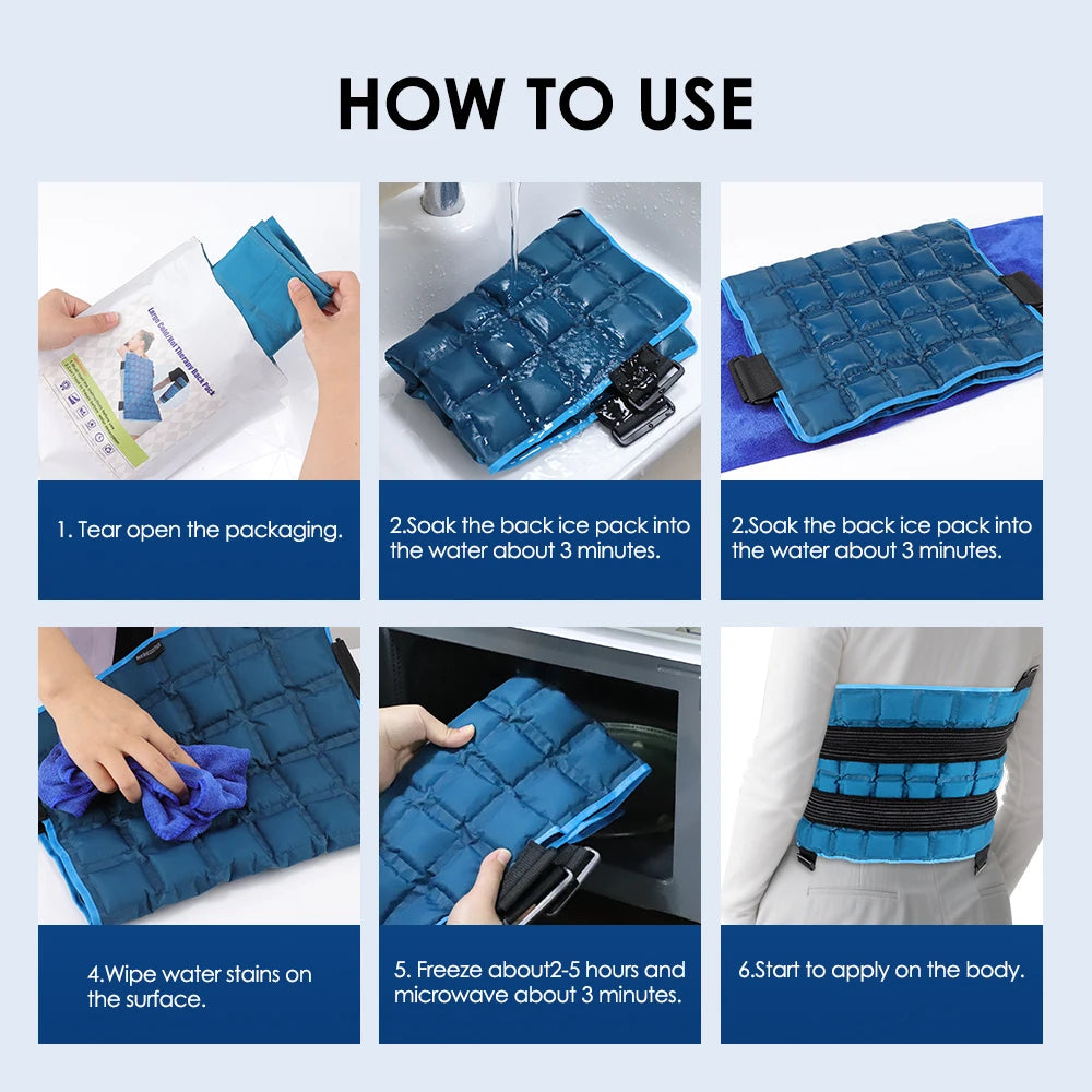 Reusable Hot and Cold Therapy Wrap for Back and Joints - 14