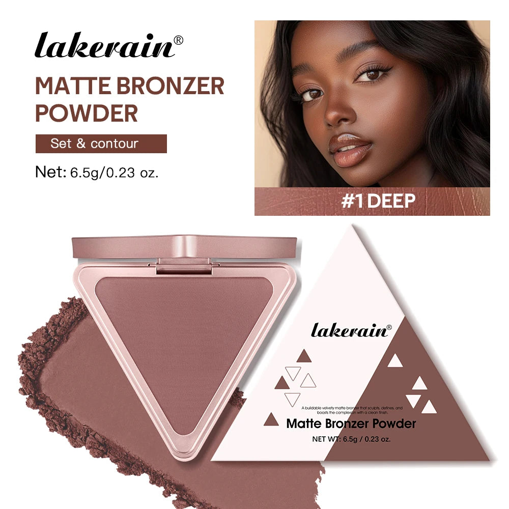 Long-Lasting Matte Bronzer Contour Powder for Face Sculpting - 33