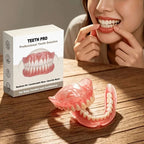 Realistic Silicone Upper and Lower Denture Set for Daily Comfort