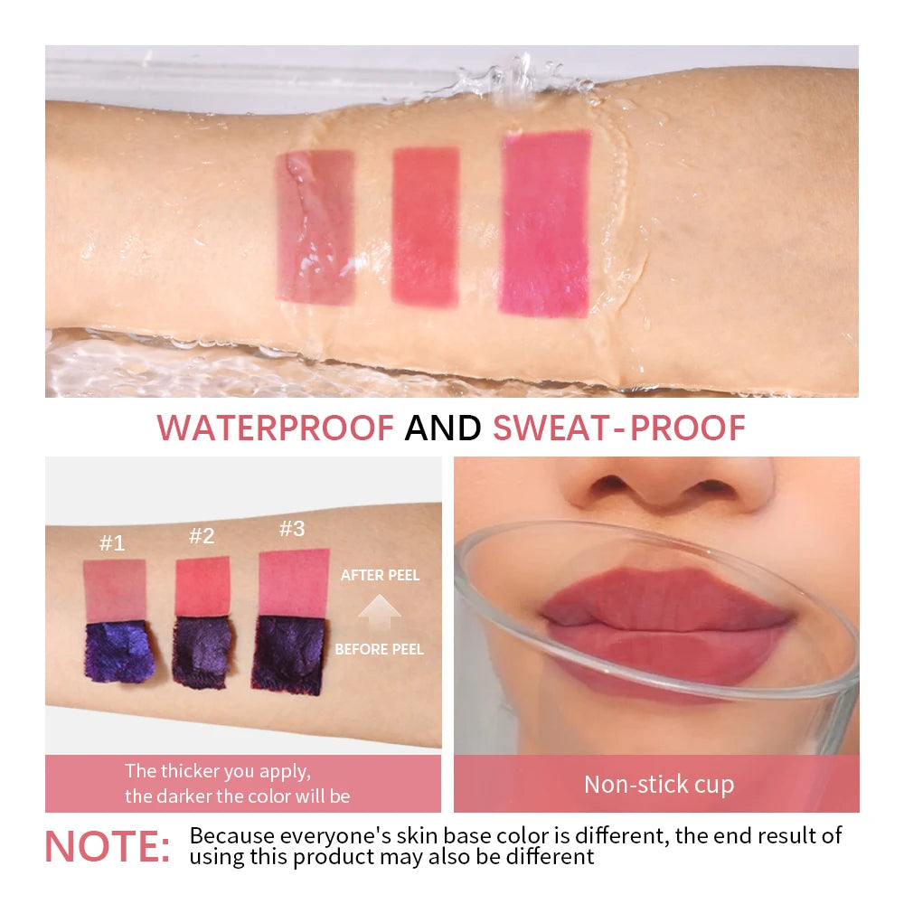 Waterproof Peel-Off Lip Stain Tint