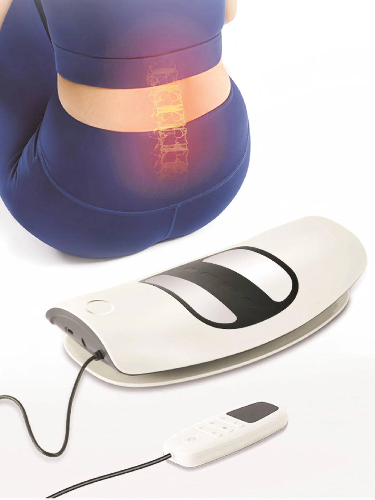 4-in-1 Dynamic Lumbar Traction Device and Back Massager