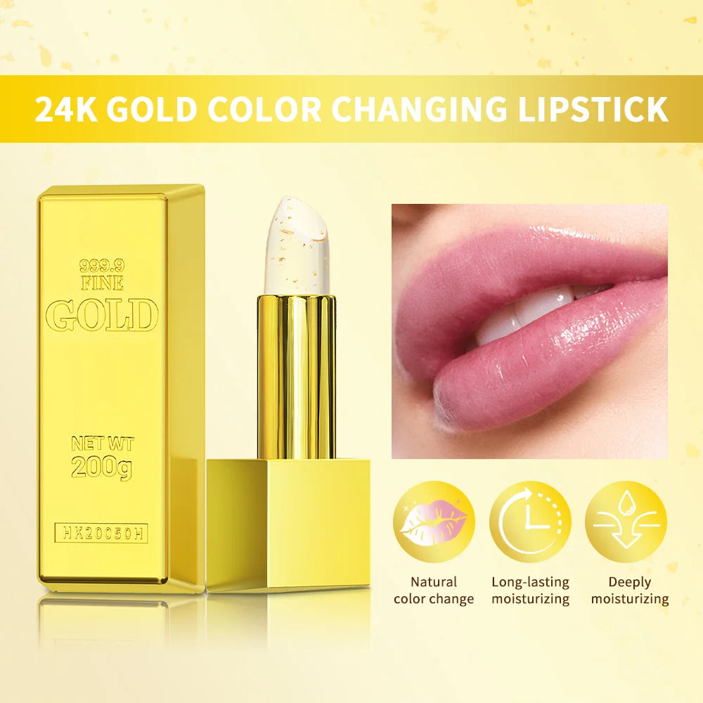 24K Gold Color-Changing Moisturizing Lip Balm