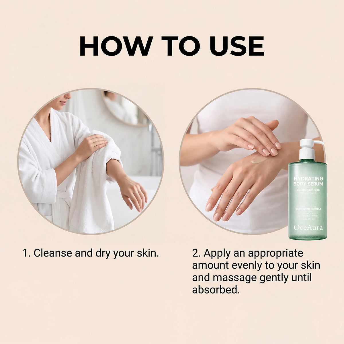 Hydrating Body Serum for Dry Skin and Smooth Complexion