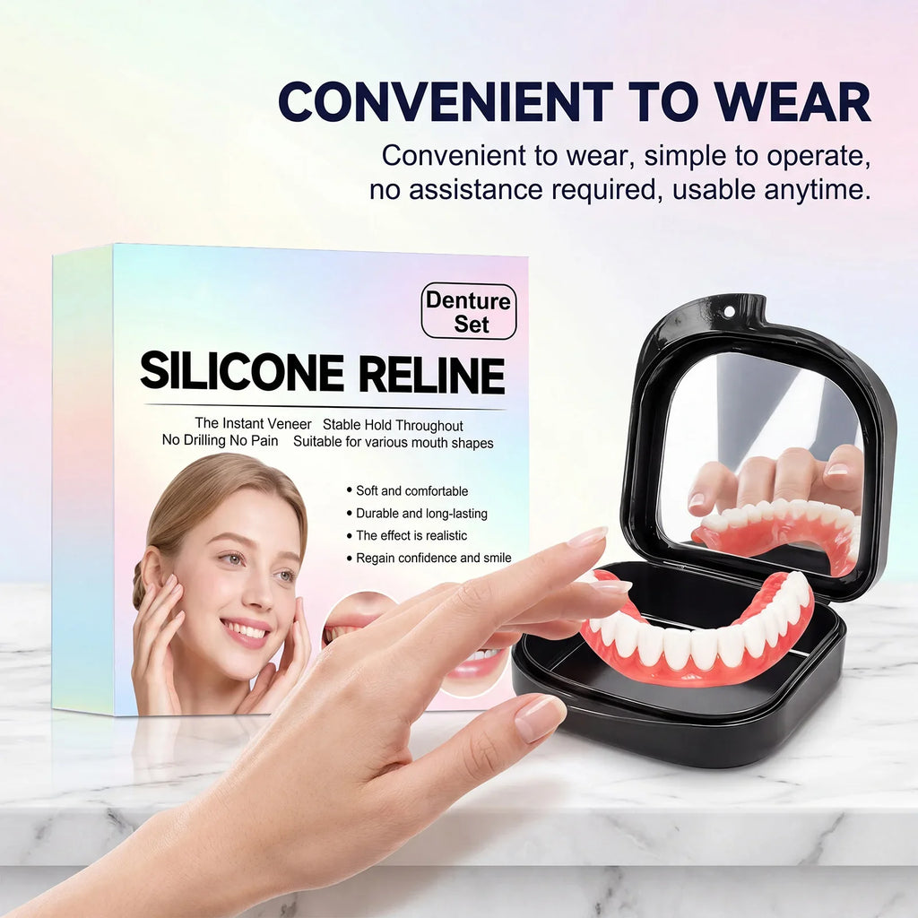 Instant Snap-On Cosmetic Dentures for Natural Smile Confidence