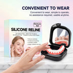 Realistic Cosmetic Denture Set with Mirror Storage Case