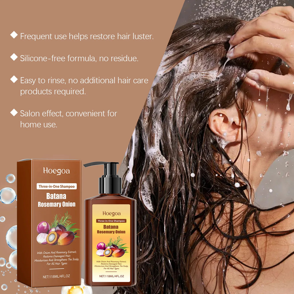Strengthening Hair Growth Shampoo for Damaged and Frizzy Hair