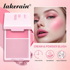 2-in-1 Cream and Powder Blush Palette for Long-Lasting Makeup