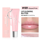 Moisturizing Lip Glowing Butter Gloss with Keychain