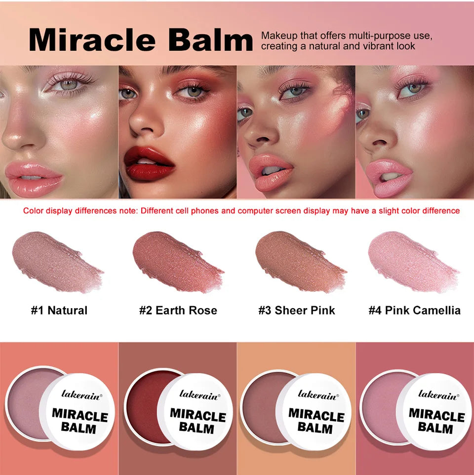 Multi-Purpose Cream Blush and Tint for Cheeks and Lips