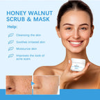 Honey Walnut Exfoliating Facial Scrub and Moisturizing Mask