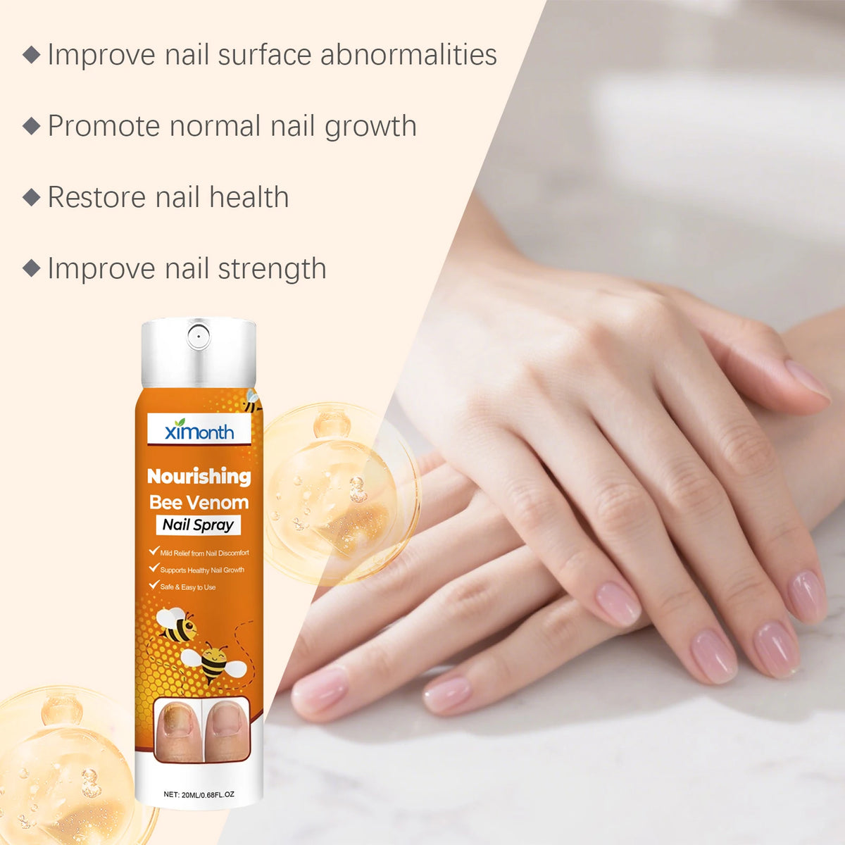 Bee Venom Nourishing Spray for Stronger and Healthier Nails