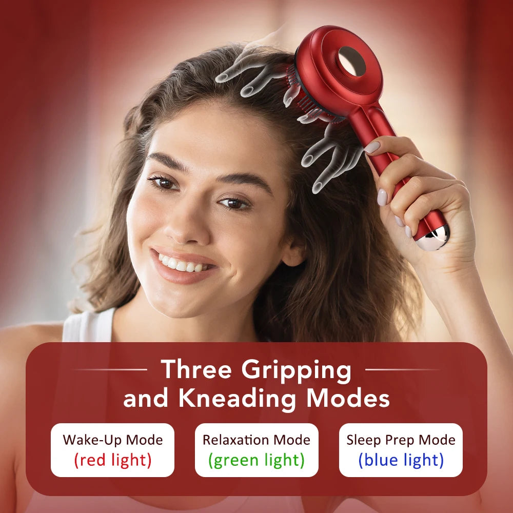 Electric Scalp Massage Comb with Liquid Applicator
