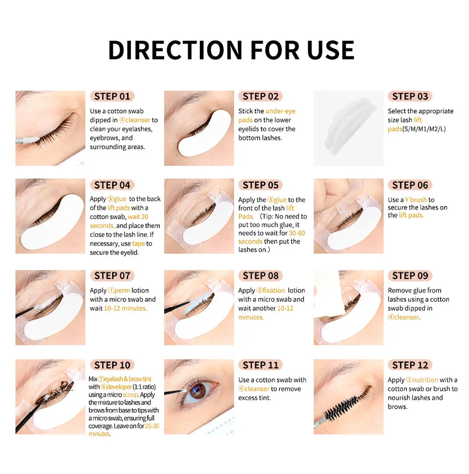 Professional Eyelash Lift and Brow Lamination Tinting Kit