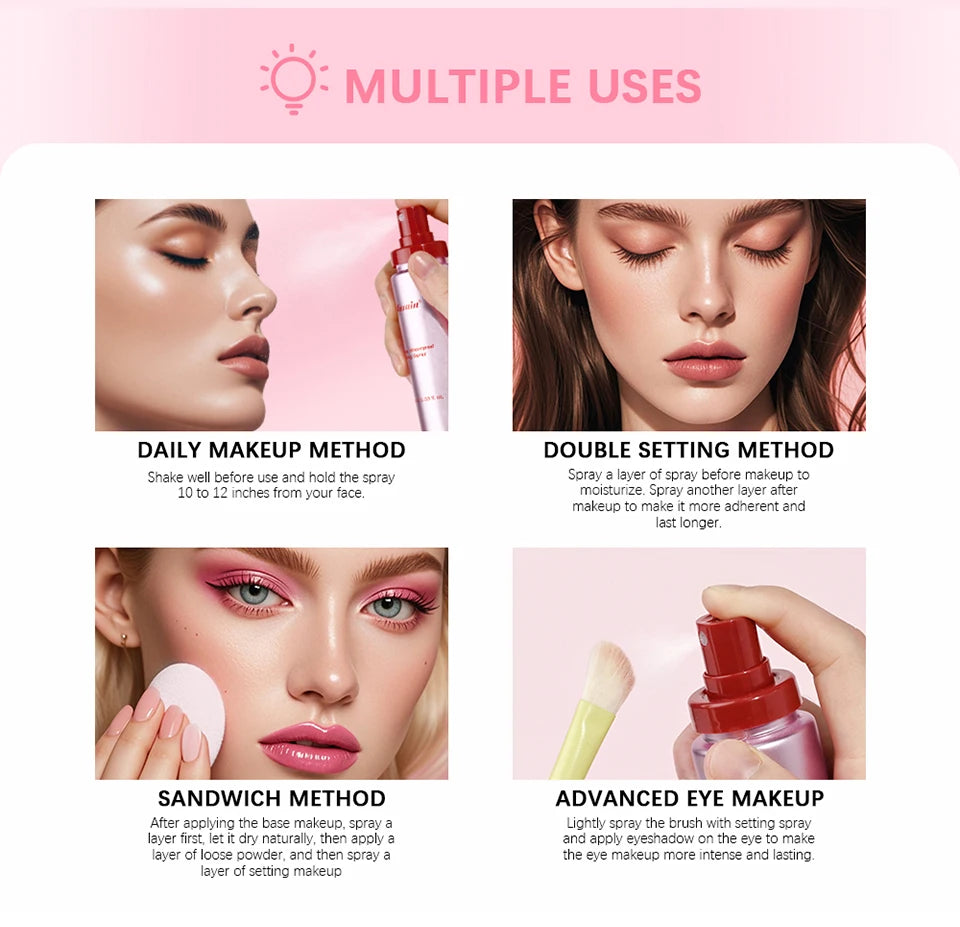 4-Piece Matte Makeup Setting and Blurring Face Base Set