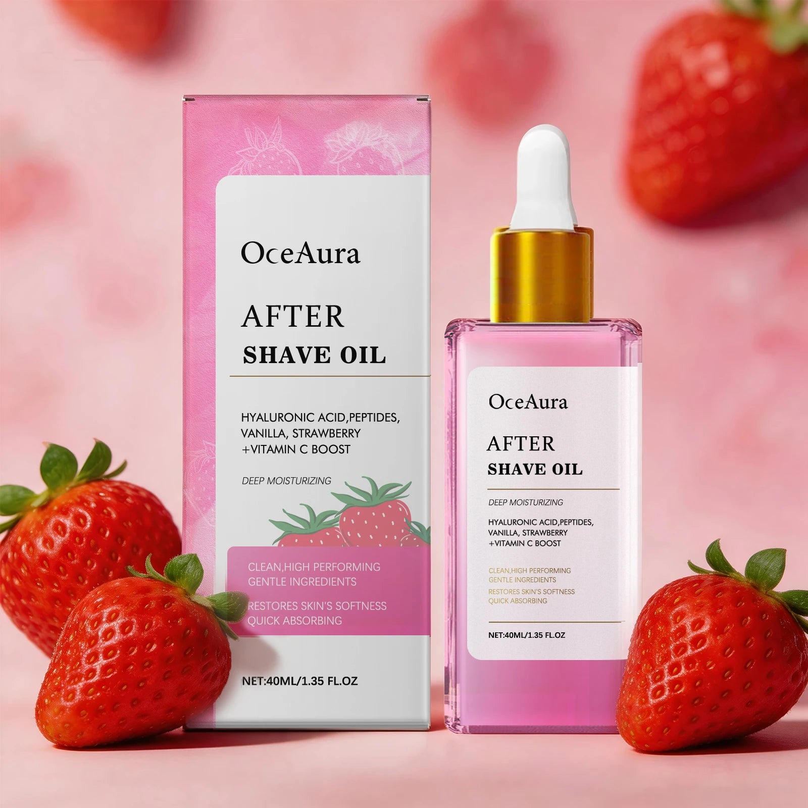 Strawberry Scented Soothing After Shave Oil for Women - 3