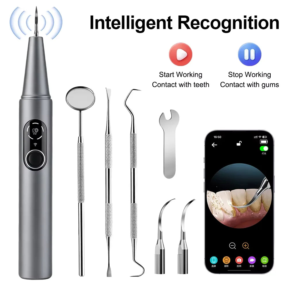 Visual Ultrasonic Tooth Cleaner with HD Camera