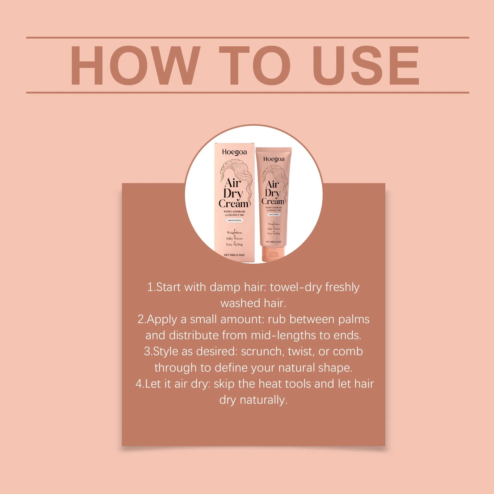 Hydrating Curl Defining Styling Cream for Waves and Curls - 12