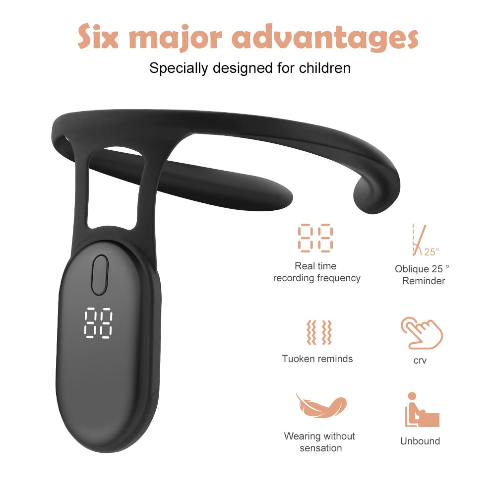 Intelligent Vibration Posture Corrector with LCD Display