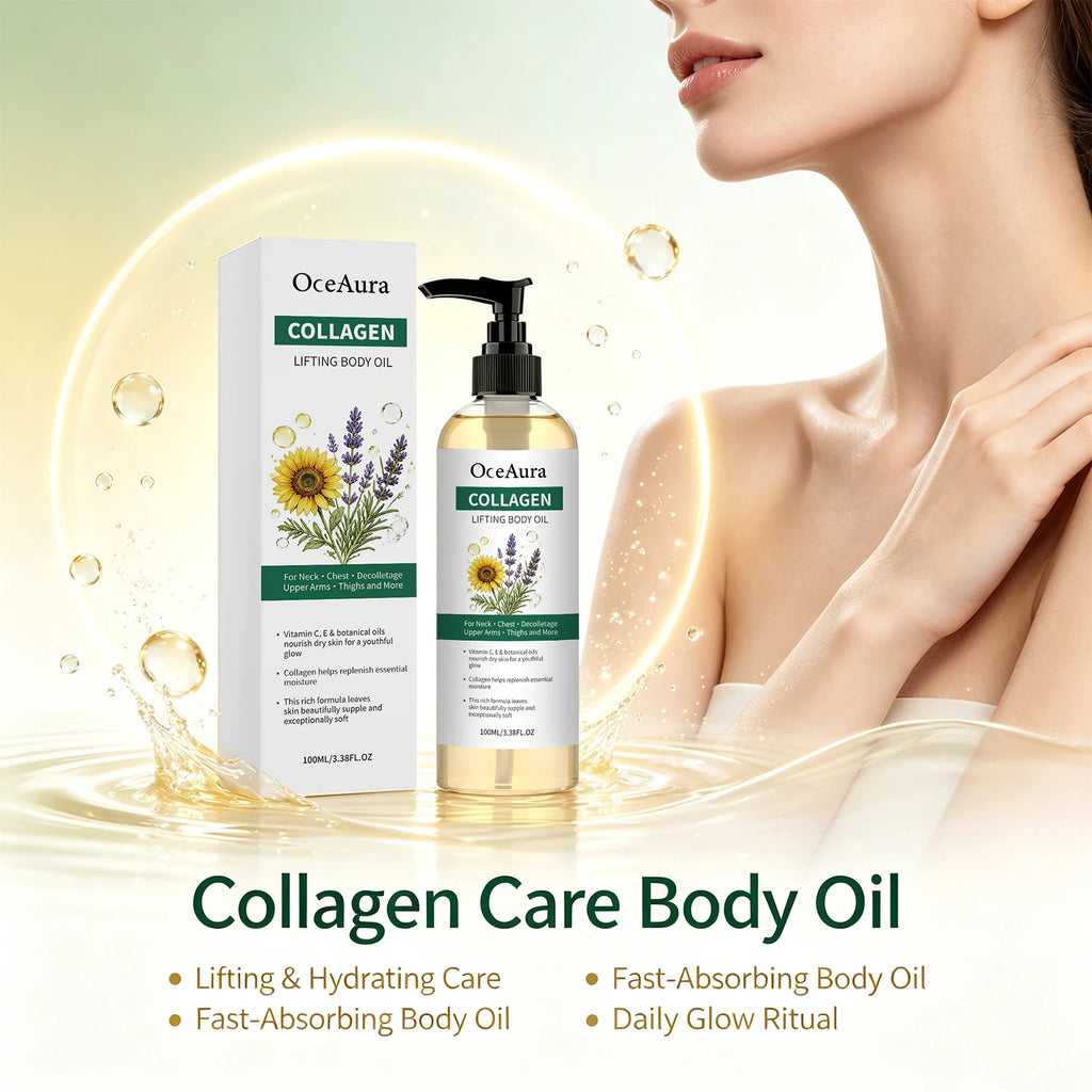Collagen Nourishing Body Oil for Skin Hydration and Firming