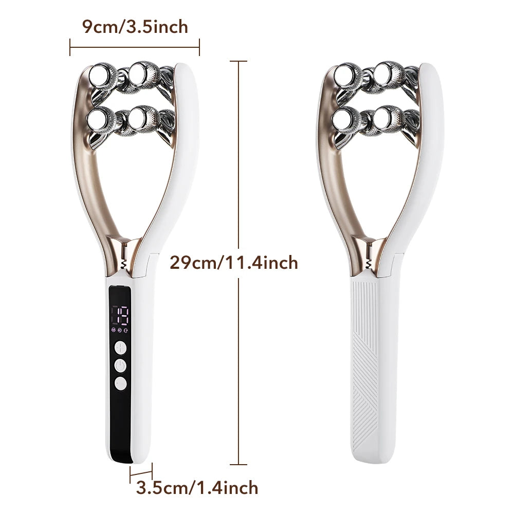 Microcurrent V-Shape Facial and Neck Lifting Roller Massager