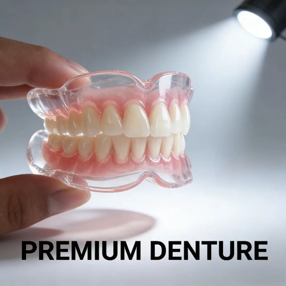 Realistic Full Set Upper and Lower Dentures for Natural Smile - 2