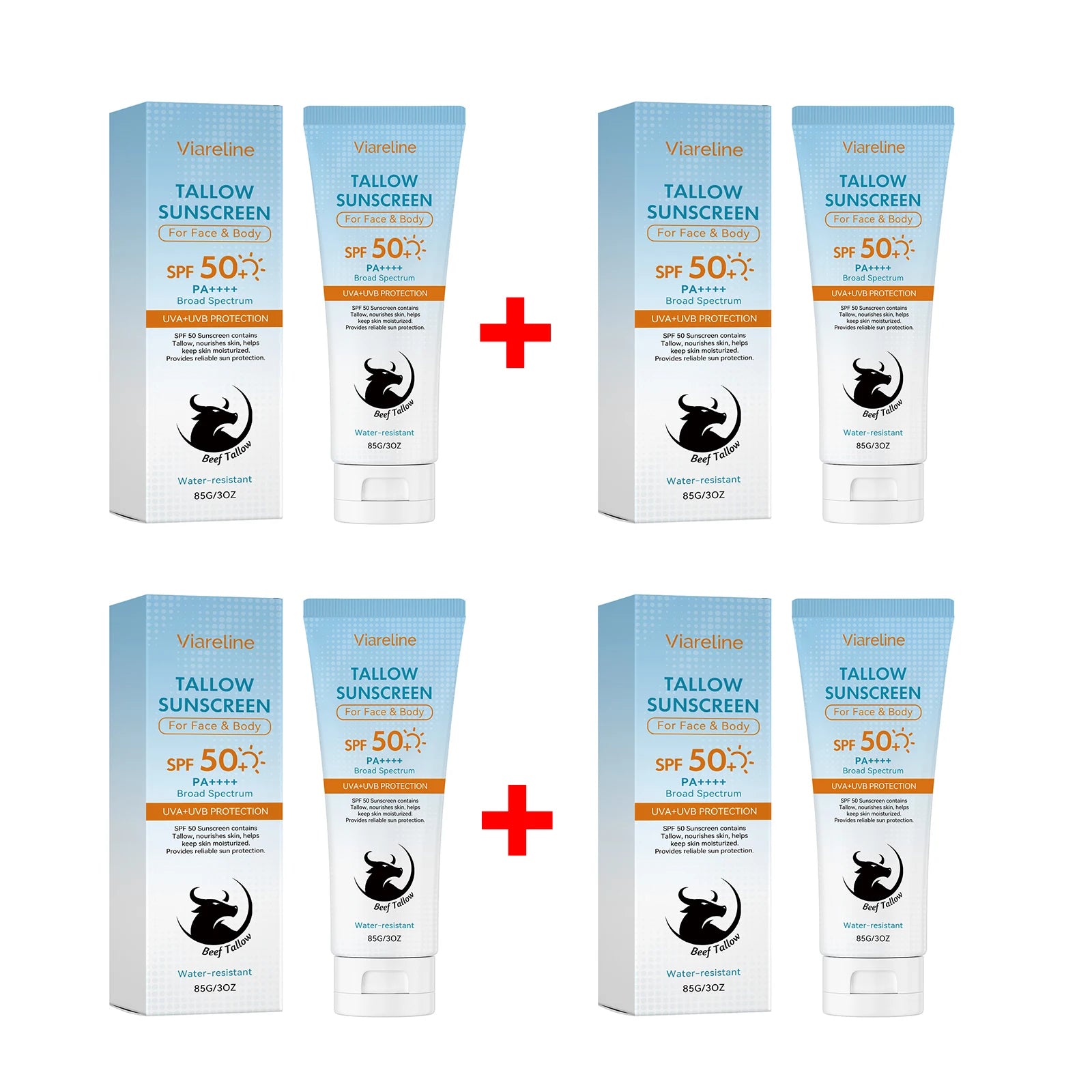 SPF 50 Tallow Sunscreen for Face and Body - 14