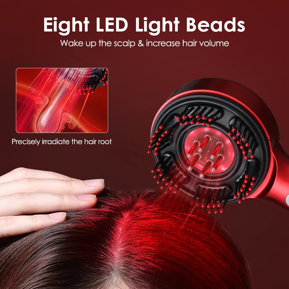 Electric Scalp Massage Comb with Liquid Applicator