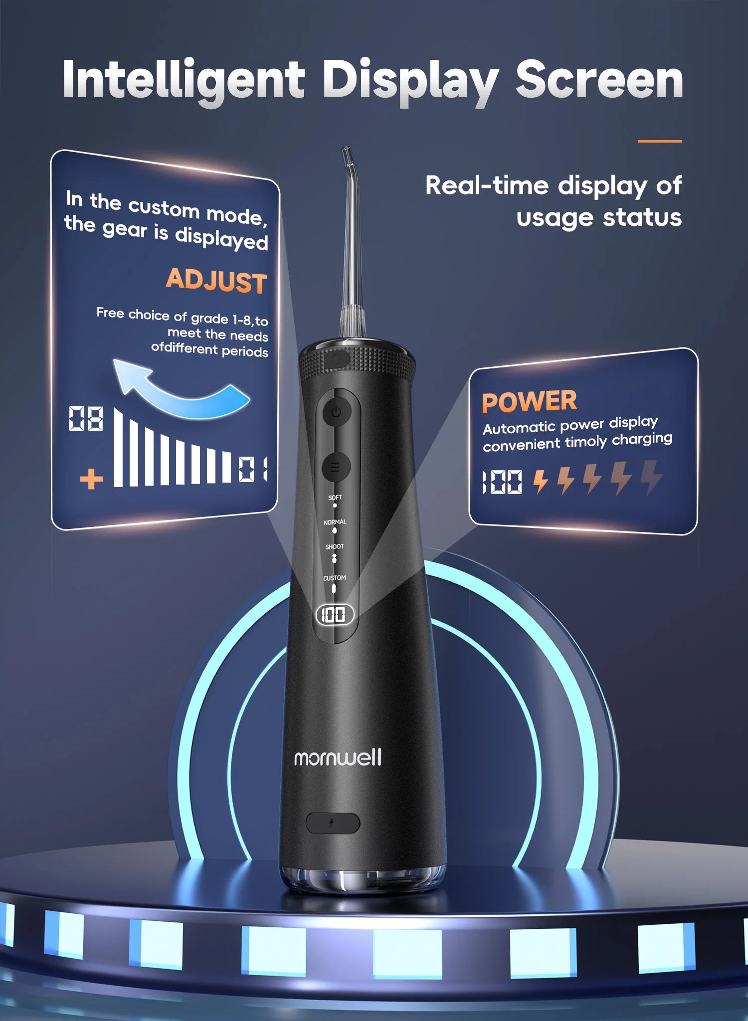 Portable Cordless Water Flosser for Teeth and Braces - 8