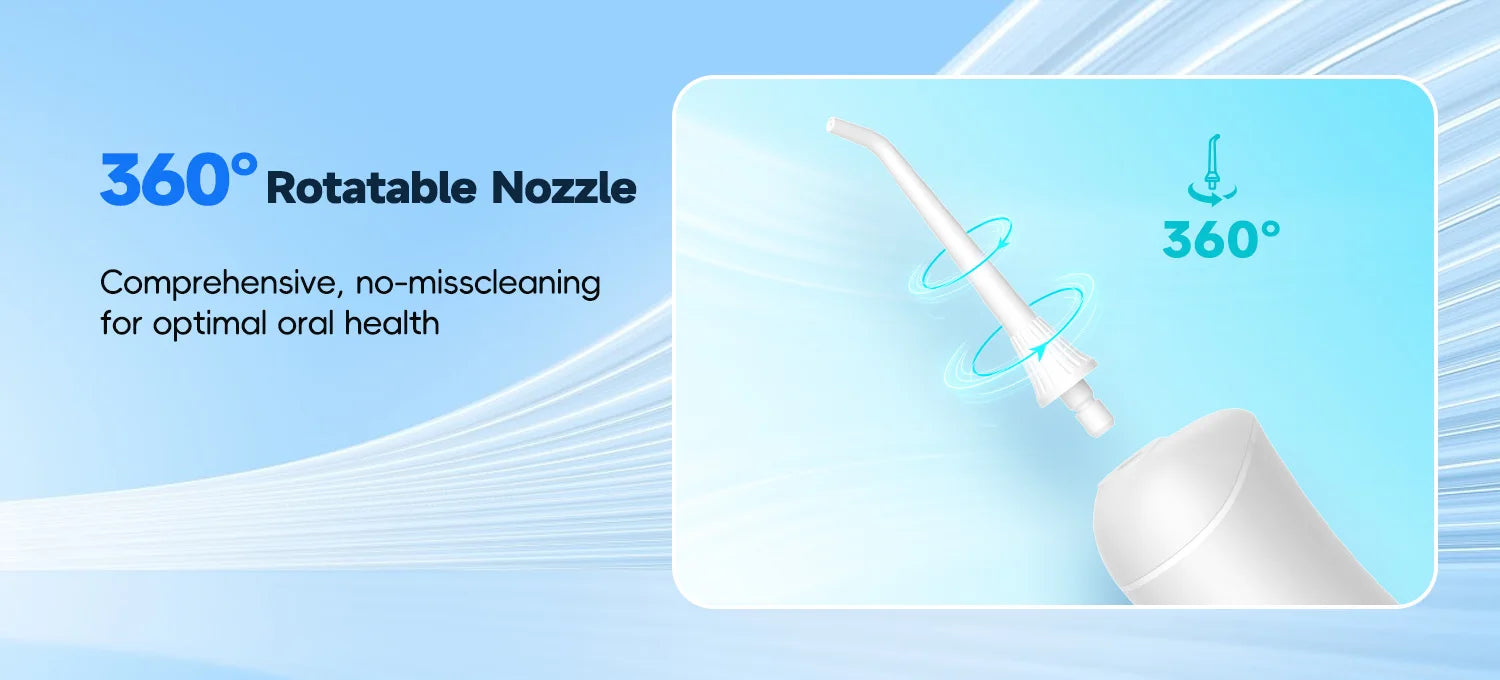 Portable Rechargeable Water Flosser for Teeth Cleaning - 10