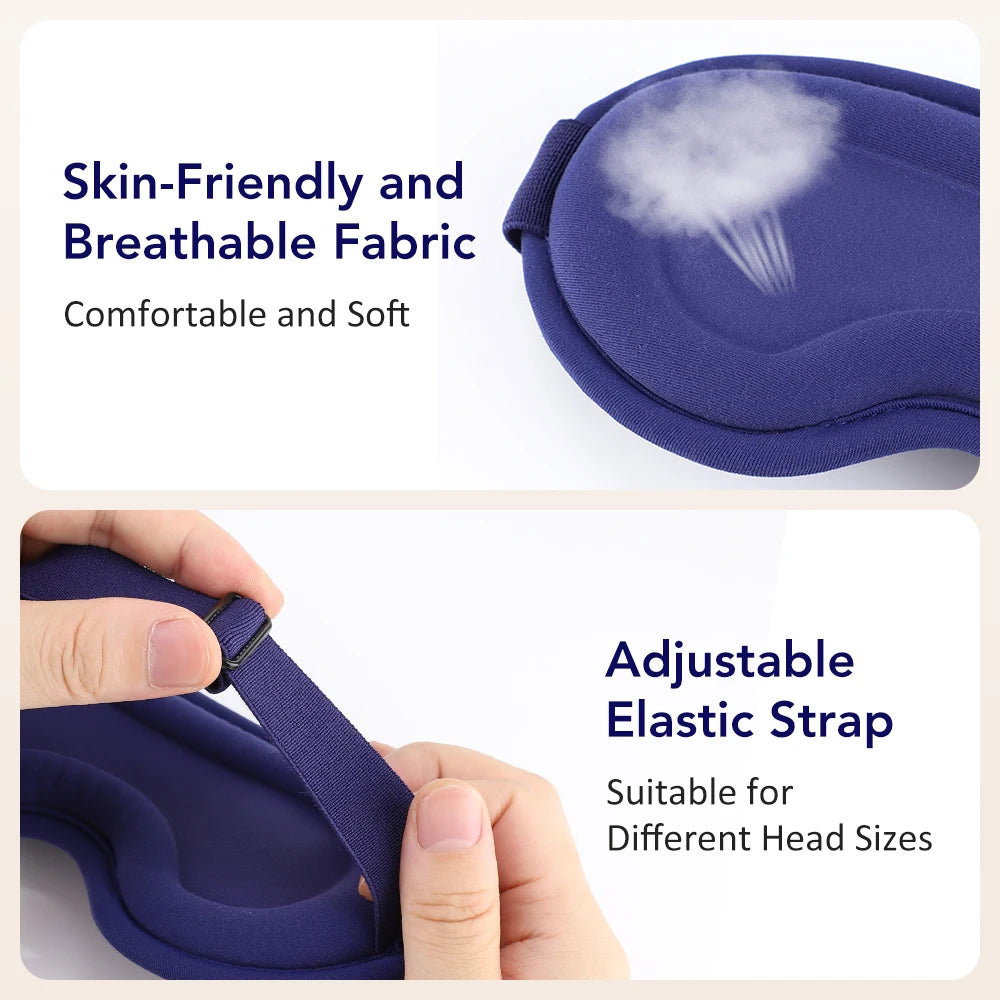 Heated 3D Massage Eye Mask for Dry Eyes and Stress Relief
