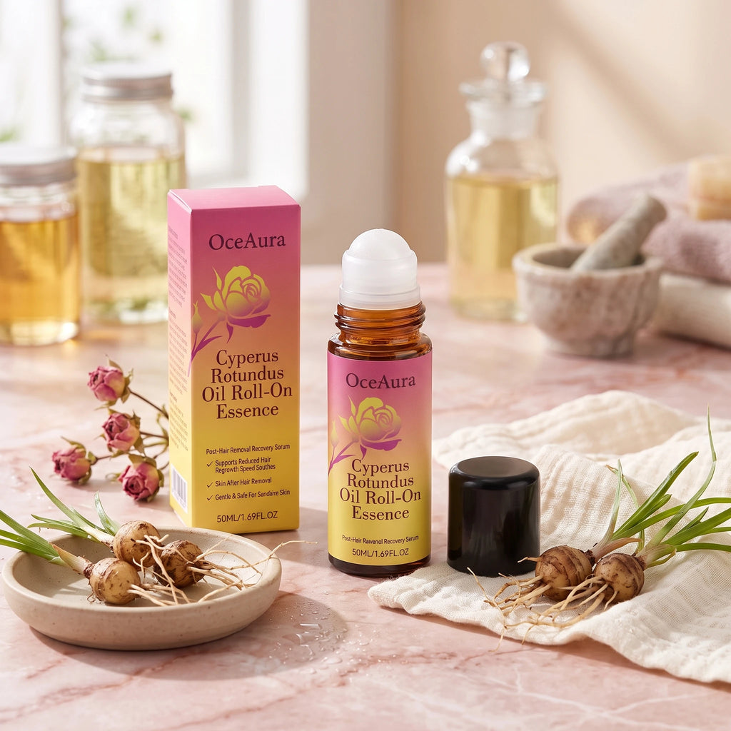 Cyperus Rotundus Roll-On Oil for Post-Hair Removal Skin Soothing