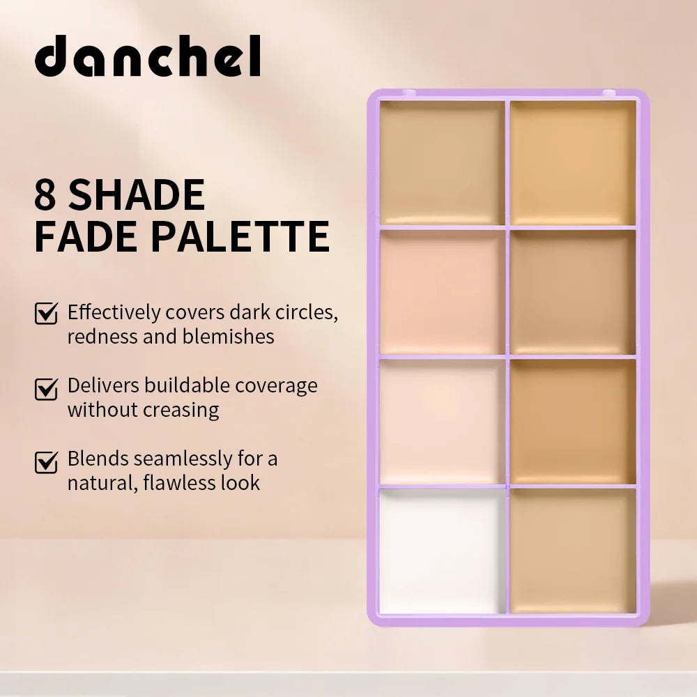 8-Shade Full Coverage Cream Concealer and Contour Palette