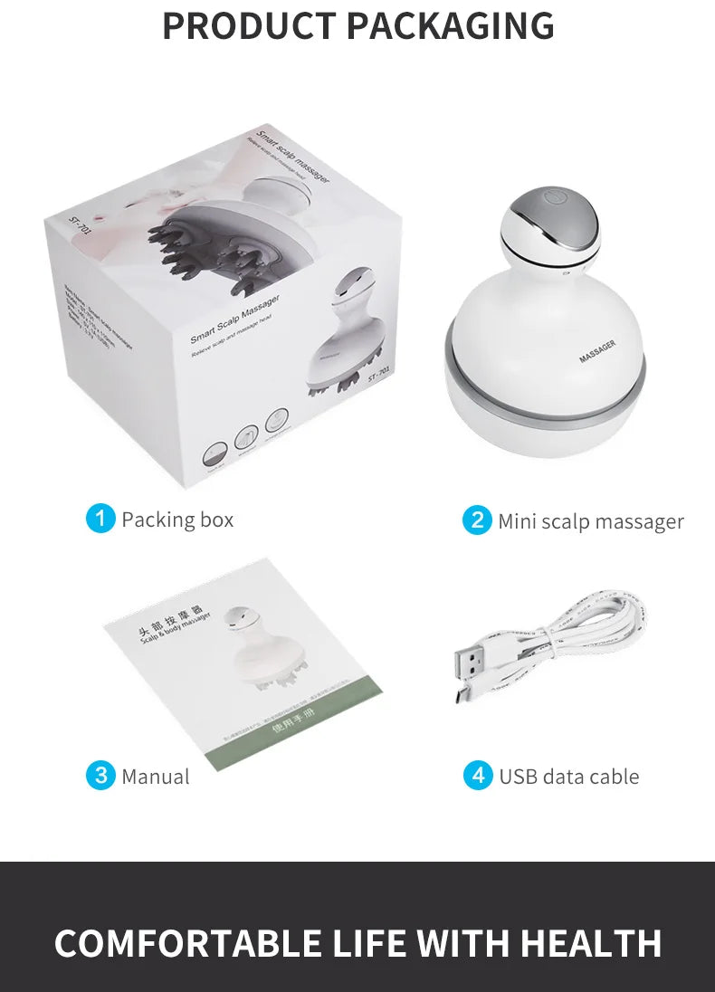 Electric Cordless Scalp and Body Massager - 20