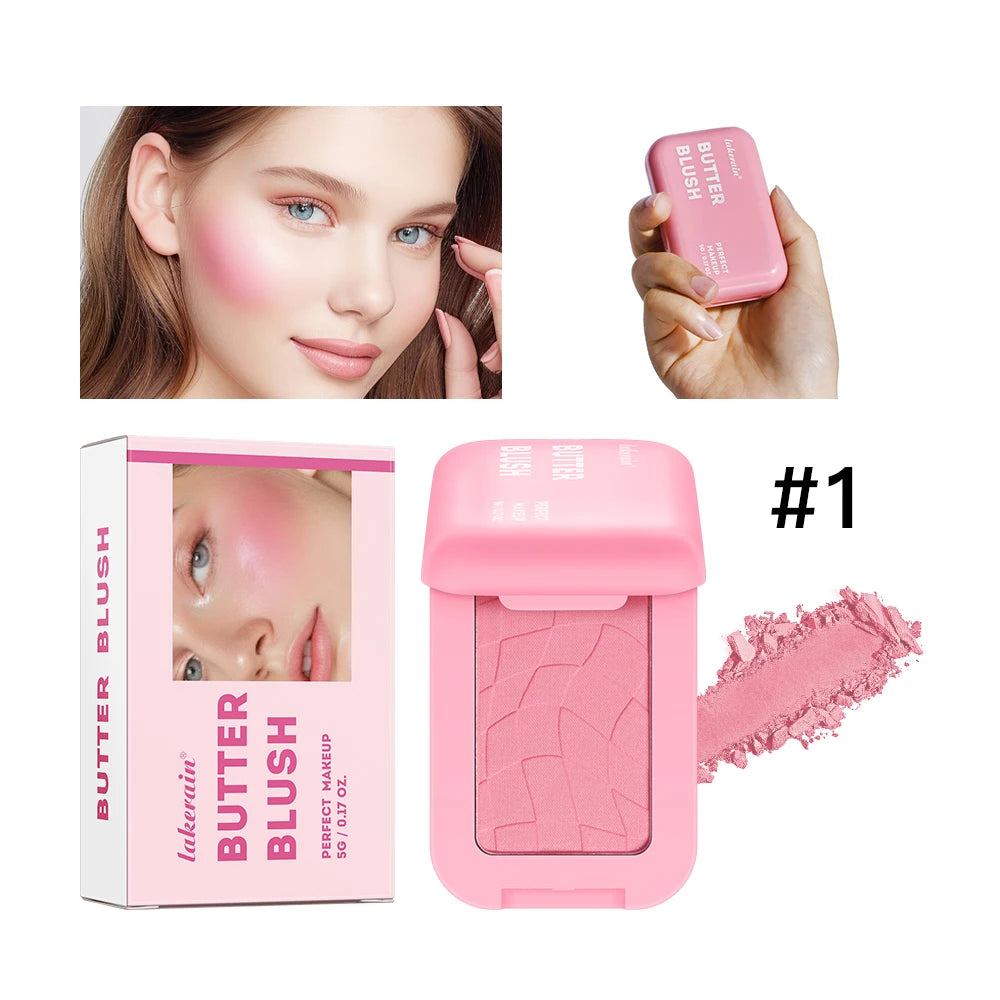 Long-Lasting Waterproof Cream Powder Blush