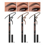 Waterproof Triangular Tip Eyebrow Pencil with Grooming Brush