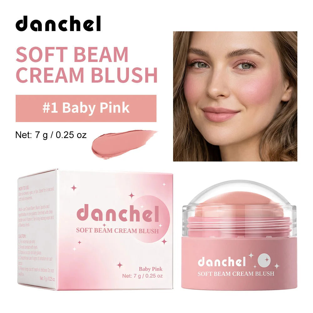 Multi-Use Soft Cream Blush for Cheeks, Lips, and Eyes