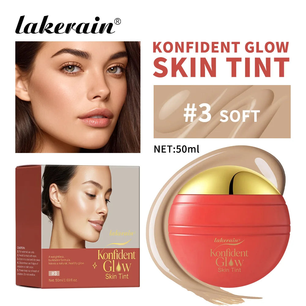 Buildable Glow Skin Tint Foundation for Radiant Coverage - 22