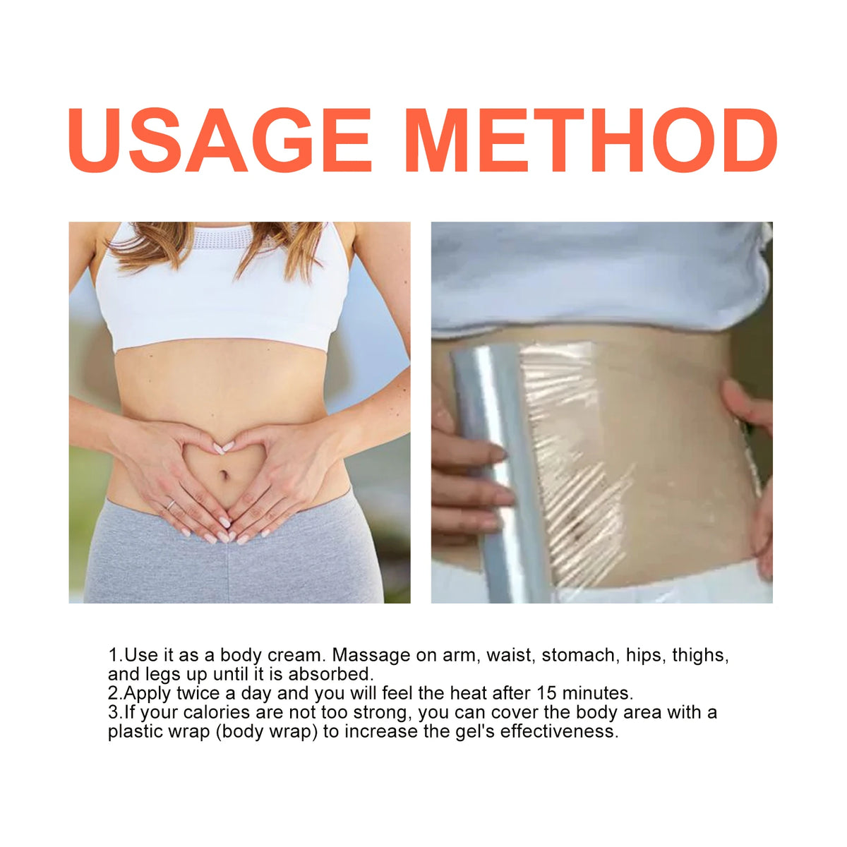 Anti-Cellulite Thermal Massage Cream for Body Slimming and Toning