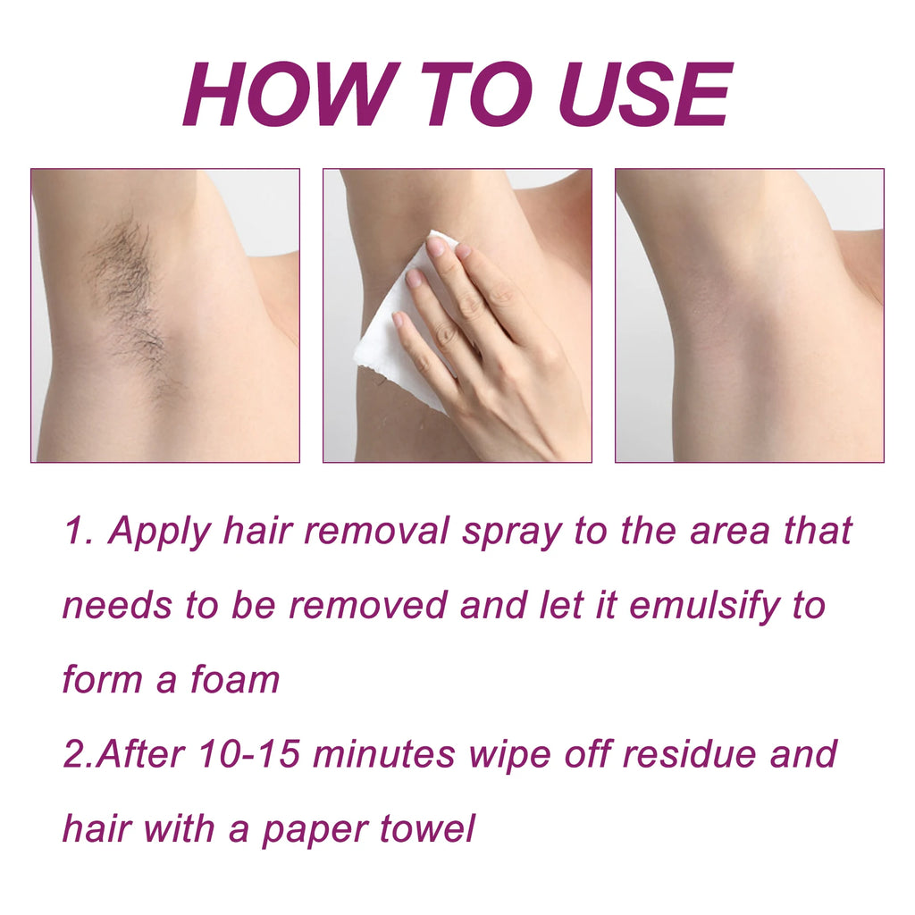 Gentle Painless Hair Removal Spray Mousse
