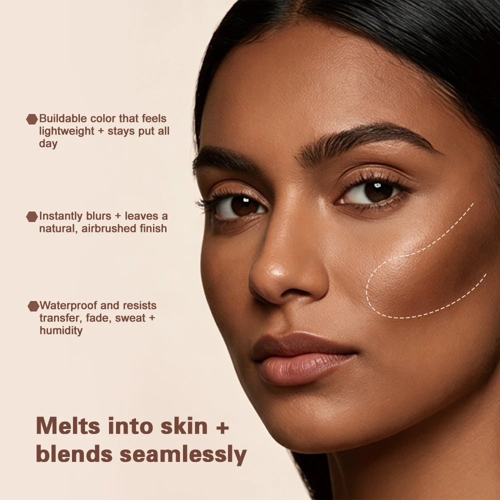 Cream Mousse Contour Bronzer for Seamless Face Sculpting