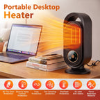Portable Electric PTC Ceramic Desktop Space Heater with Timer