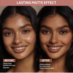 Matte Bronzer Powder for Long-Lasting Waterproof Face Contouring