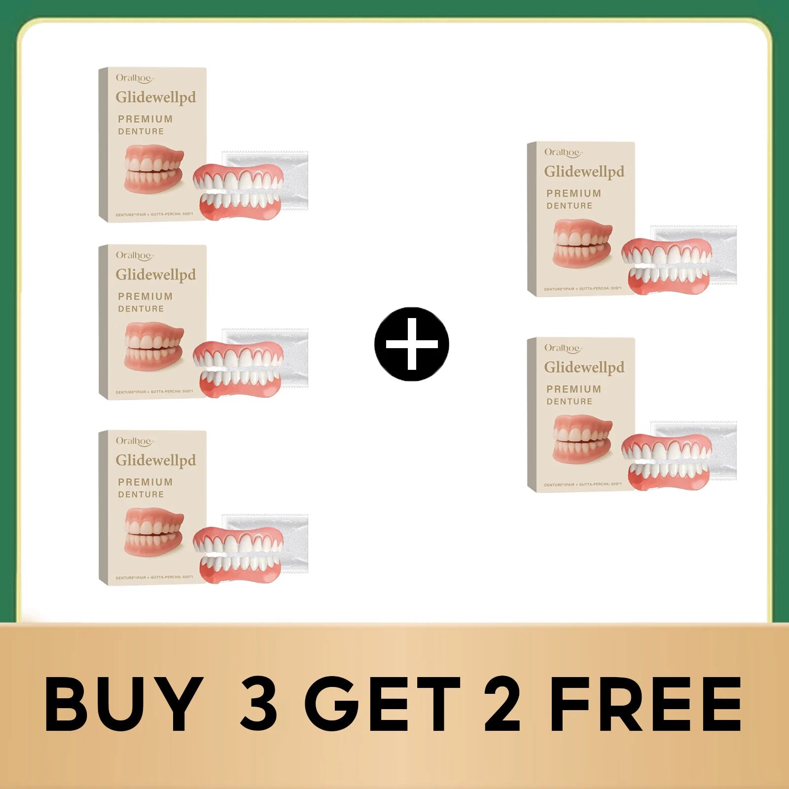 Temporary Silicone Cosmetic Dentures for Missing Teeth - 17