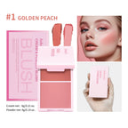 2-in-1 Cream and Powder Blush Palette for Long-Lasting Makeup