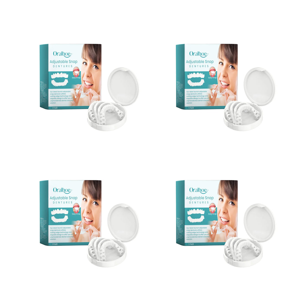 Adjustable Snap-On Dentures for Missing Teeth Repair